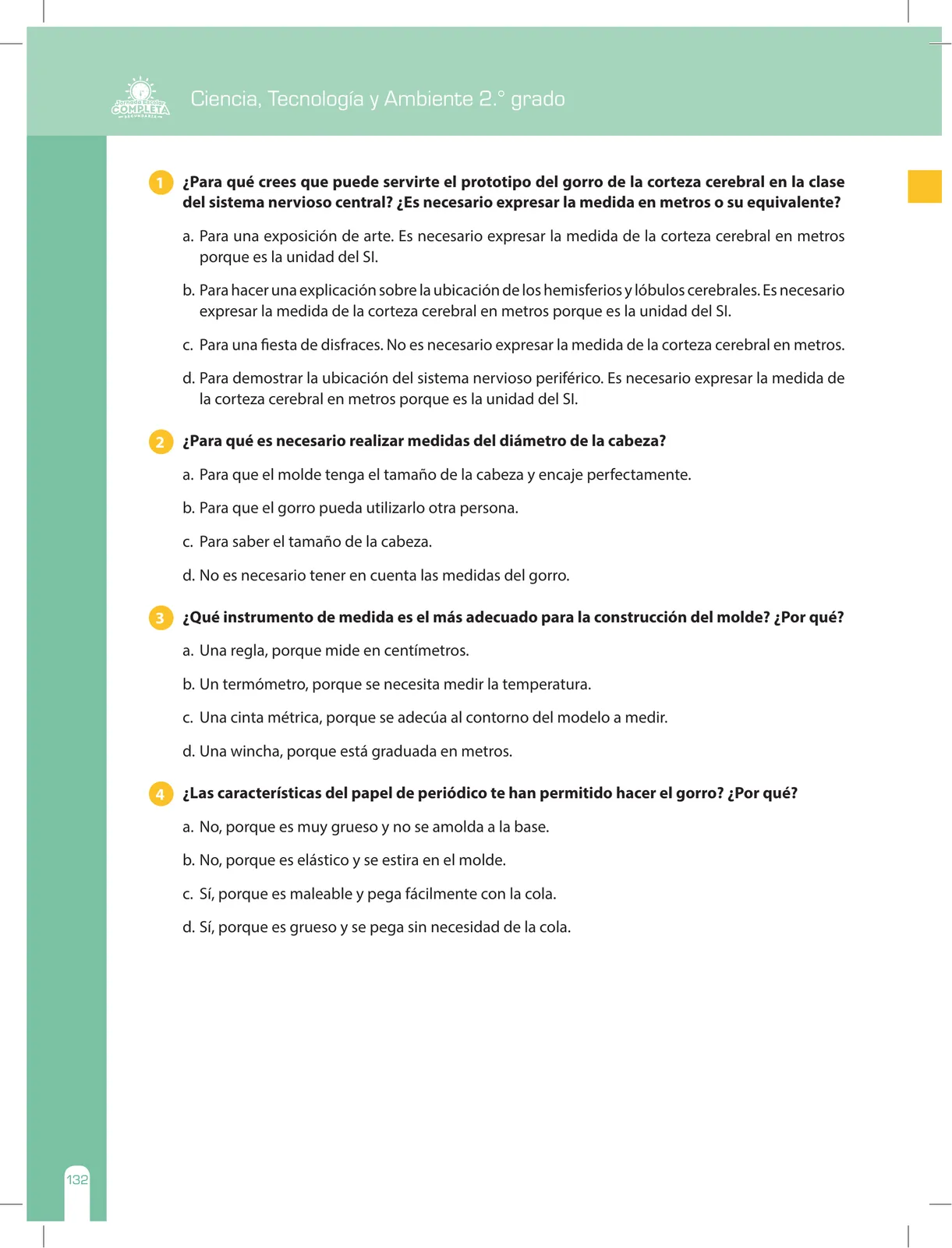 Miniatura página 132 de Ciencia, Tecnología y Ambiente 2 : cuaderno de reforzamiento pedagógico - JEC · 2016