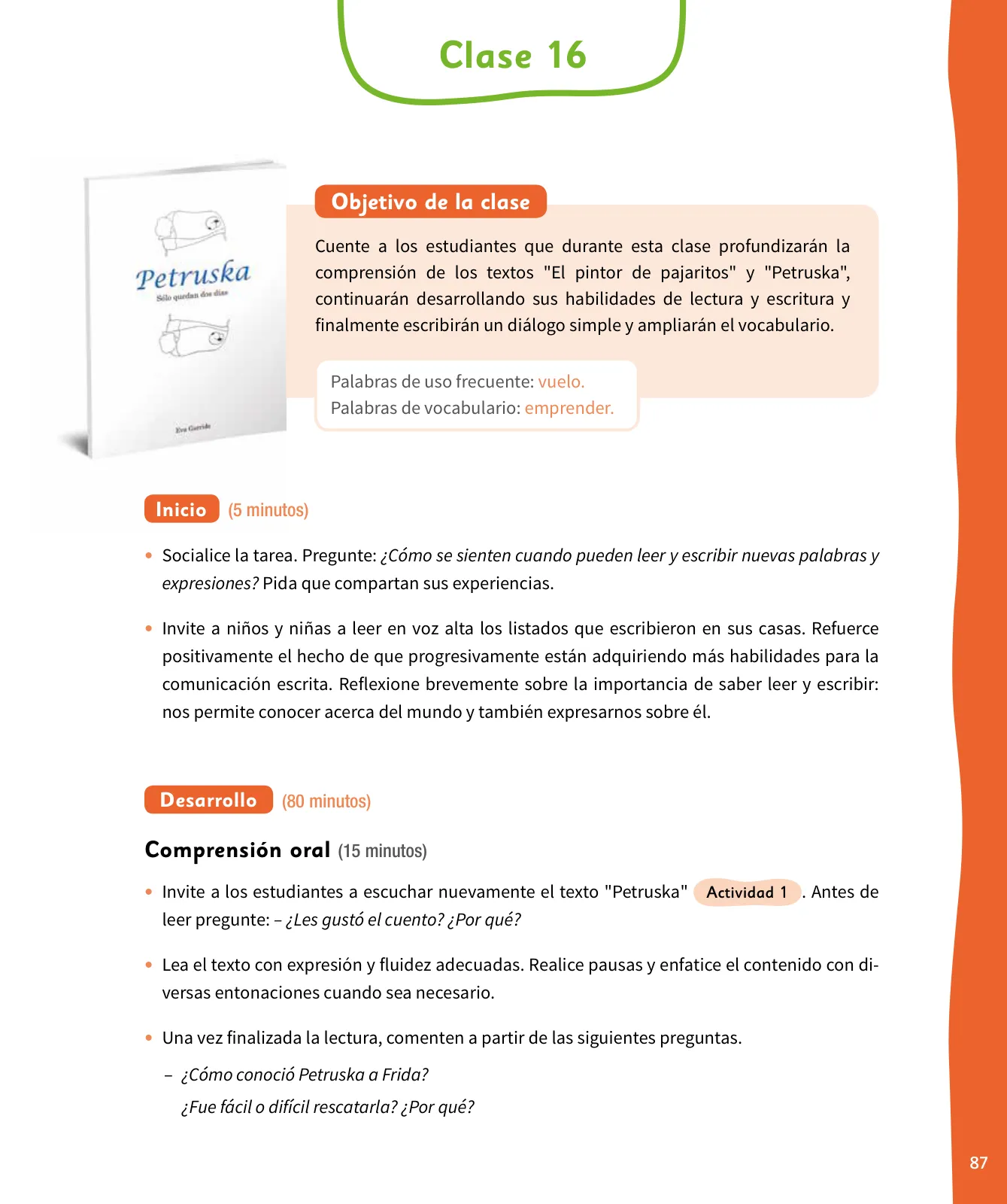 Página 88 de Lenguaje y Comunicación – Primero Básico | Texto del Estudiante MINEDUC – Descargar PDF · 2024