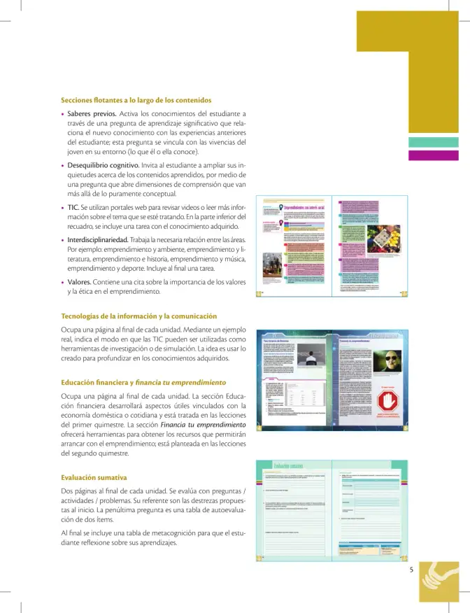 Página 5 de Emprendimiento Y Gestion 3° · Bgu 3 Emprendimiento Y Gestion 2019 · 2019