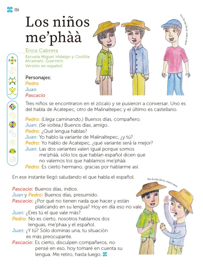 Página 135 de Múltiples lenguajes. Libro de Educación Primaria Grado 1° Ciclo Escolar 2025 - 2026