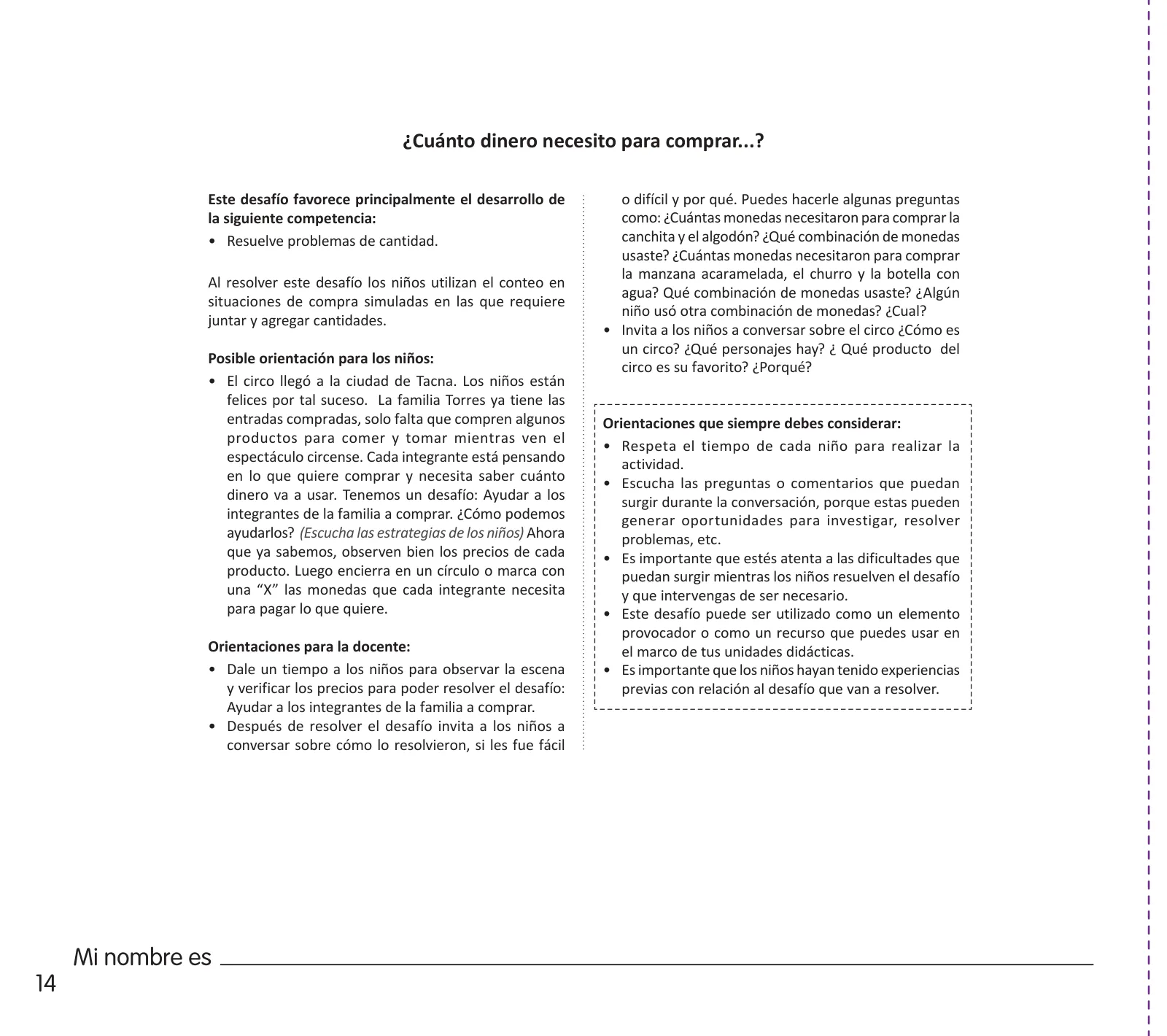 Página 16 de Crea, resuelve y aprende. Material impreso para niñas y niños de 5 años · 2024