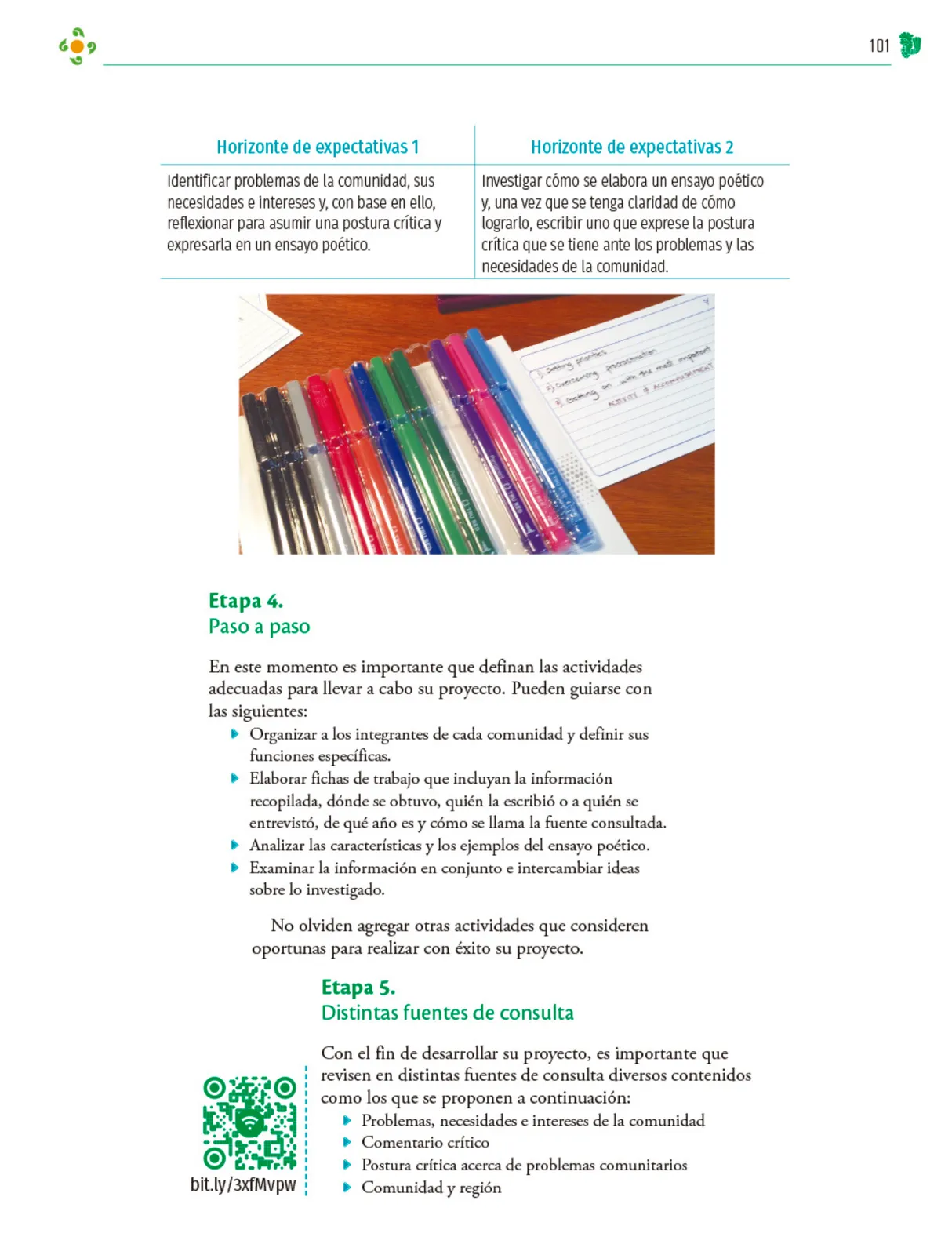 Miniatura página 102 de Colección Sk´asolil. Nuestro libro de Proyectos. Tomo I.    Libro de Educación Telesecundaria Grado 2°  Ciclo Escolar 2025 - 2026