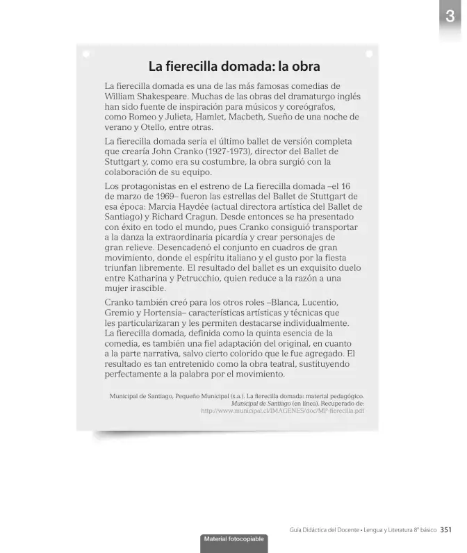 Página 123 de Lengua y Literatura – Octavo Básico | Texto del Estudiante MINEDUC – Descargar PDF · 2024