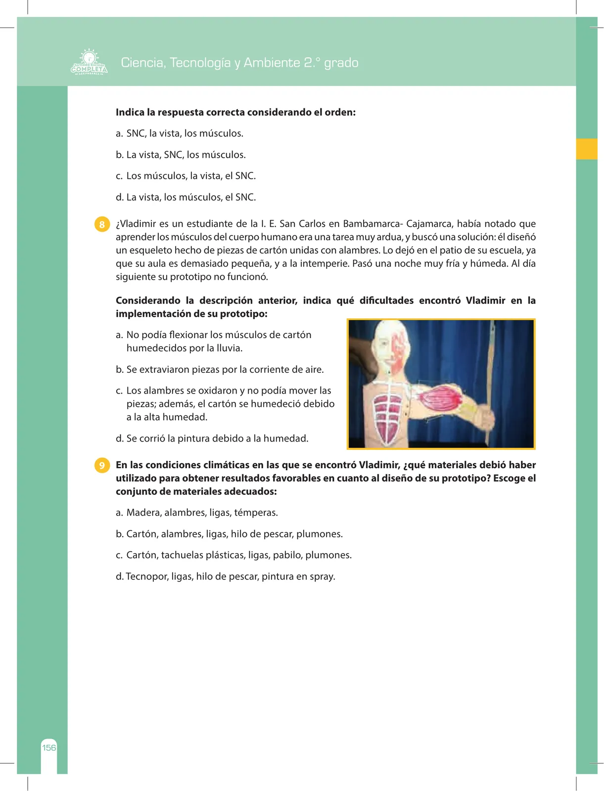 Miniatura página 156 de Ciencia, Tecnología y Ambiente 2 : cuaderno de reforzamiento pedagógico - JEC · 2016