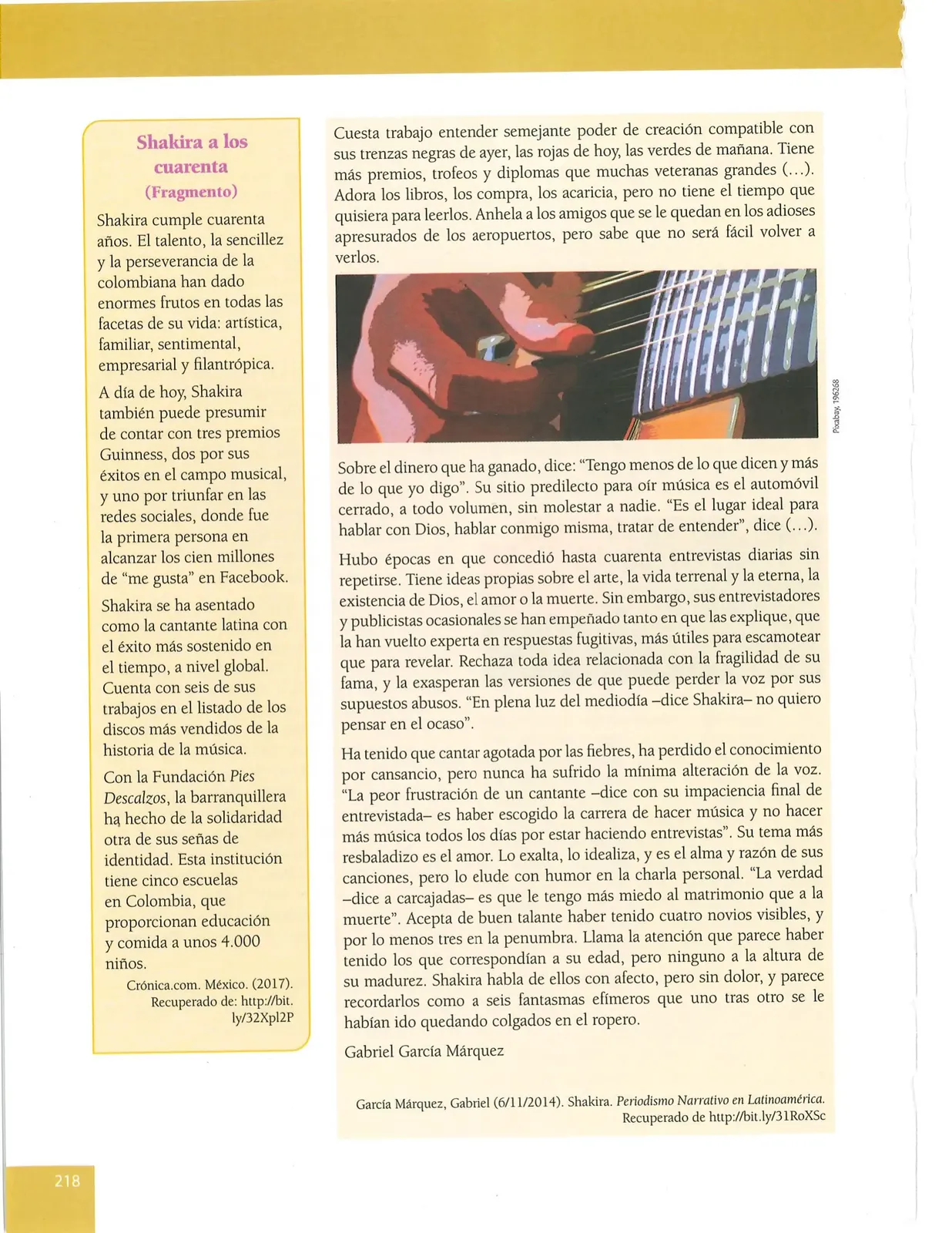 Miniatura página 218 de Lengua Y Literatura · 10 EGB · 2025