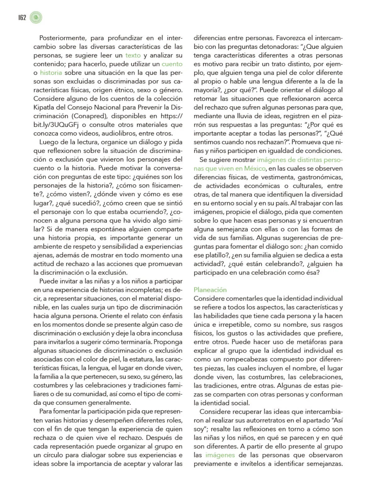 Miniatura página 163 de Modalidades de trabajo para la acción transformadora y el codiseño  Libro de Educación Preescolar Grado 1°, 2°, 3°  Ciclo Escolar 2025 - 2026