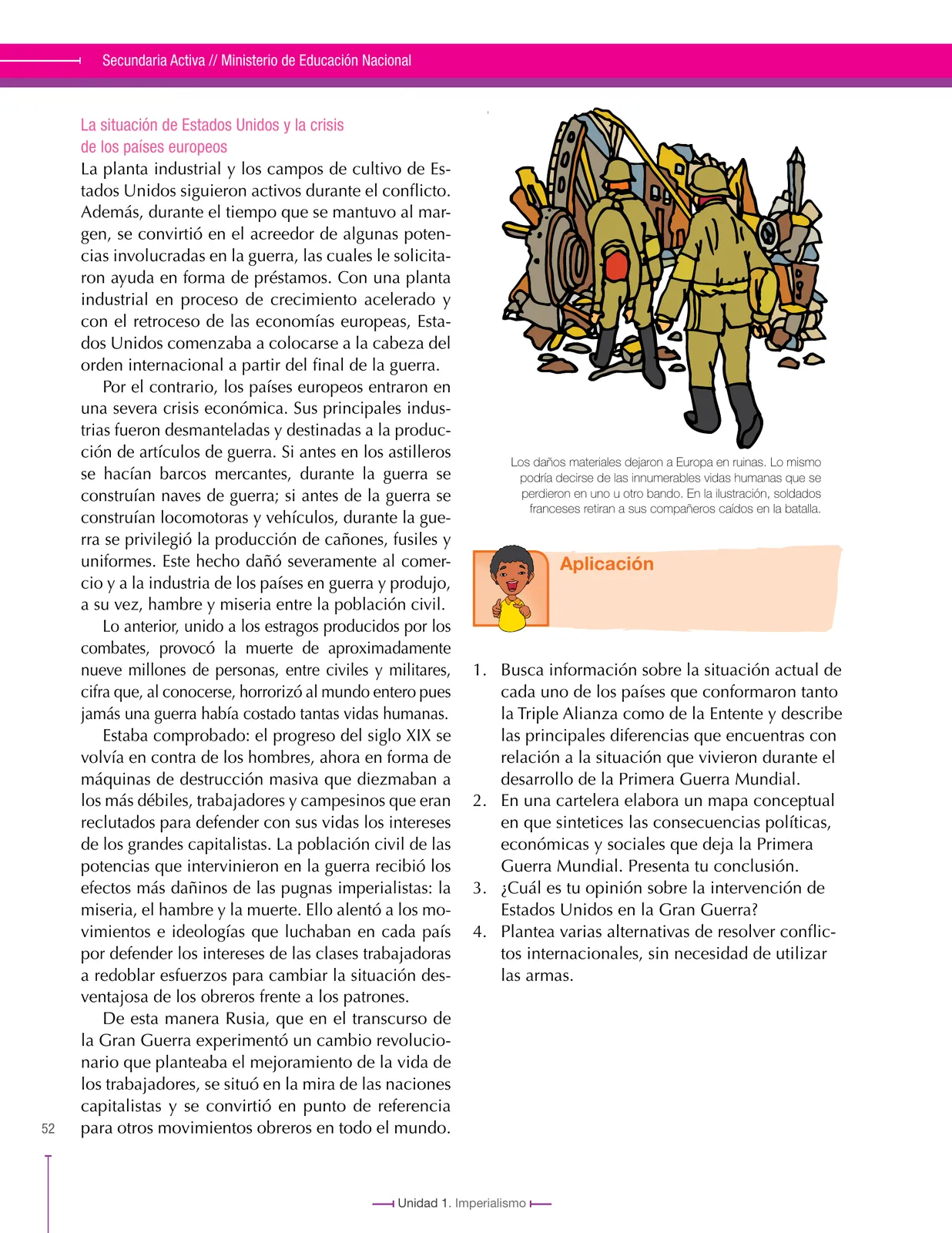 Miniatura página 52 de Ciencias Sociales 9° · Secundaria Activa