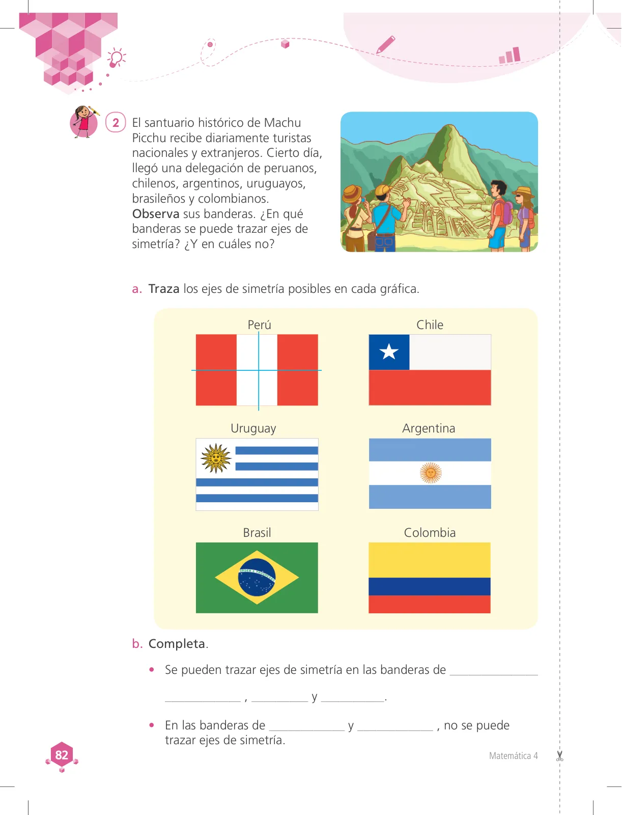 Página 82 de Matemática 4 : cuaderno de trabajo para cuarto grado de Educación Primaria 2018 · 2018