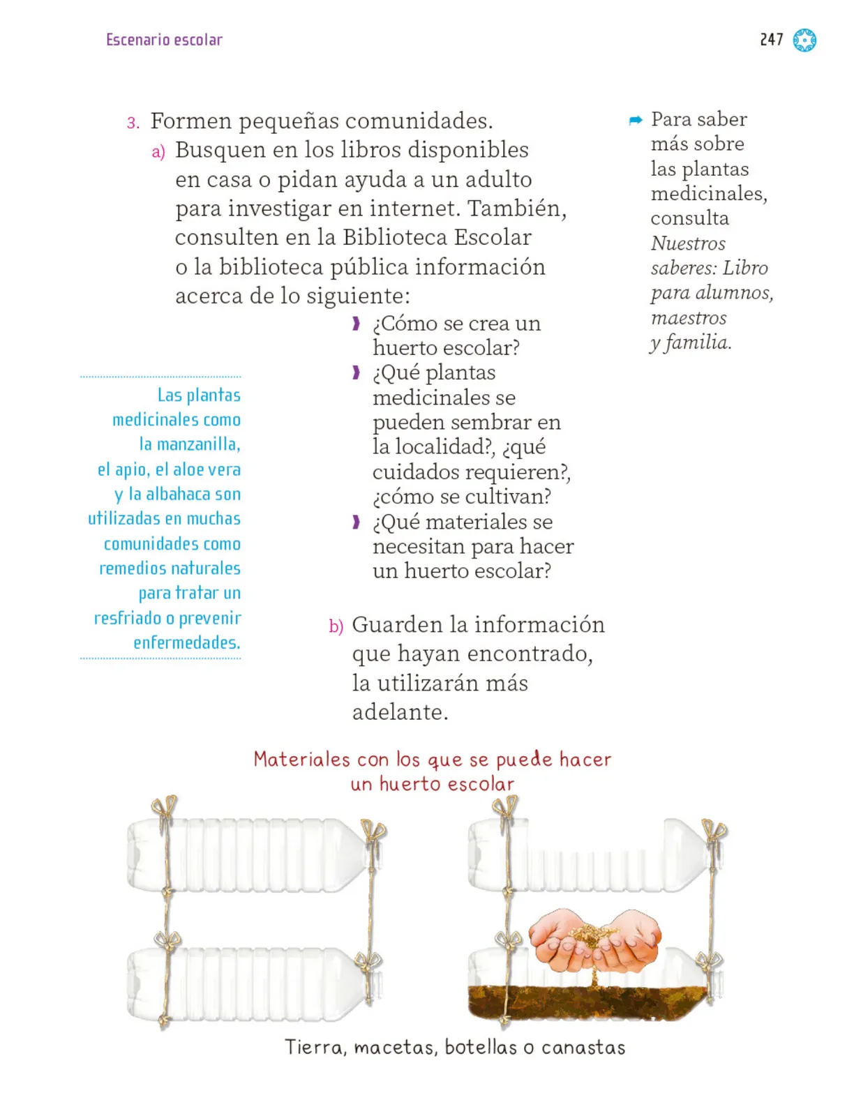 Página 248 de Proyectos Escolares.   Libro de Educación Primaria Grado 1°  Ciclo Escolar 2025 - 2026