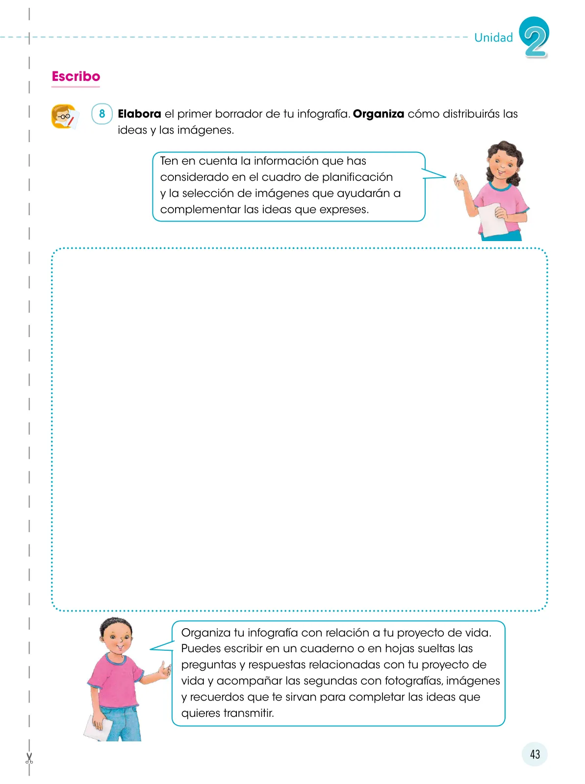 Miniatura página 44 de Comunicación 6 : cuaderno de trabajo para sexto grado de Educación Primaria 2019 · 2019