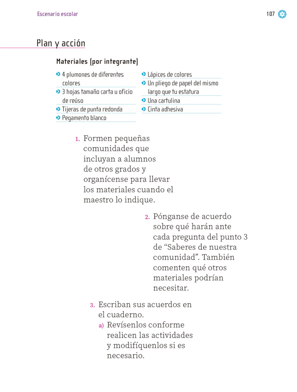 Miniatura página 108 de Proyectos Escolares.   Libro de Educación Primaria Grado 1°  Ciclo Escolar 2025 - 2026