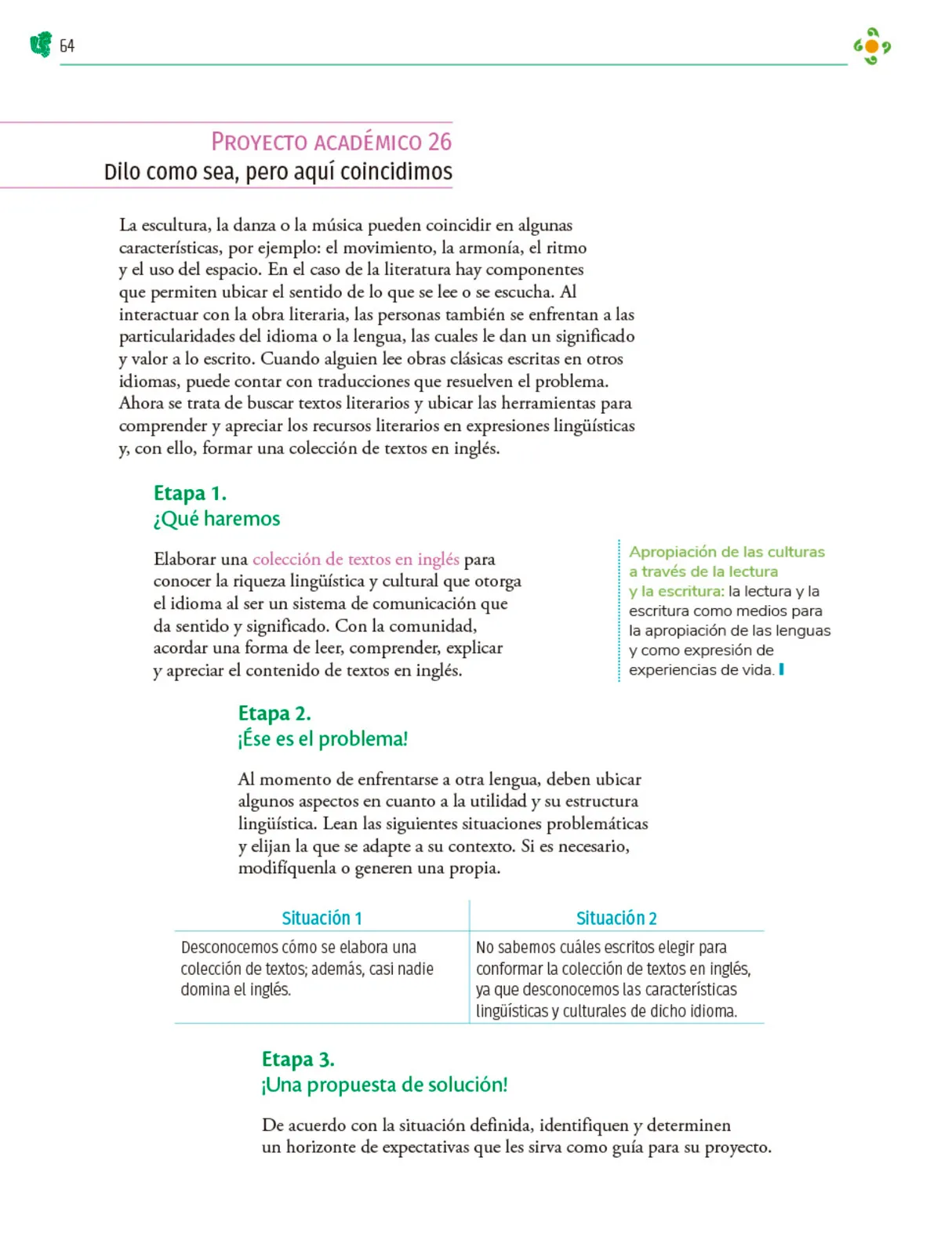 Miniatura página 65 de Colección Ximhai. Nuestro libro de Proyectos.  Tomo II.   Libro de Educación Telesecundaria Grado 1°  Ciclo Escolar 2025 - 2026