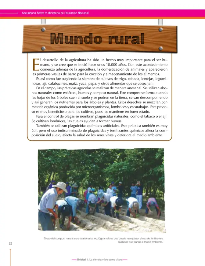 Página 62 de Ciencias Naturales 6° · Secundaria Activa