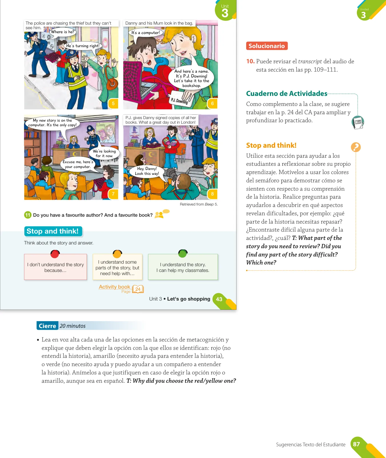 Página 89 de Inglés – Quinto Básico | Texto del Estudiante MINEDUC – Descargar PDF · 2024