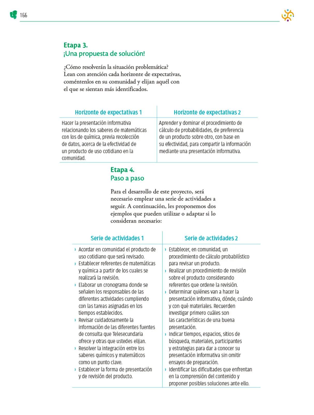 Página 167 de Colección Nanahuatzin. Nuestro libro de Proyectos. Tomo I.   Libro de Educación Telesecundaria Grado 3°  Ciclo Escolar 2025 - 2026