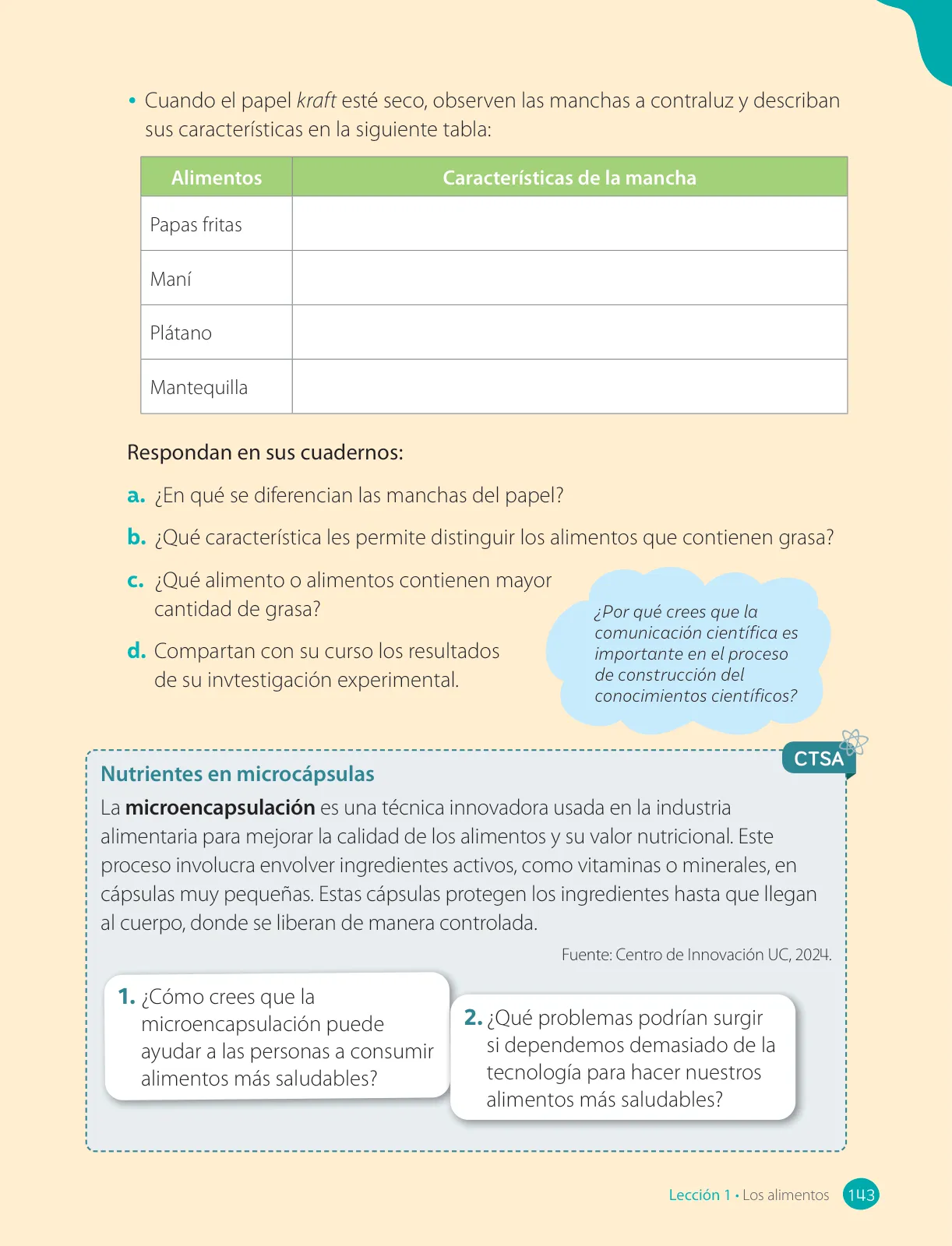 Página 145 de Ciencias Naturales – Tercero Básico | Texto del Estudiante MINEDUC – Descargar PDF · 2024
