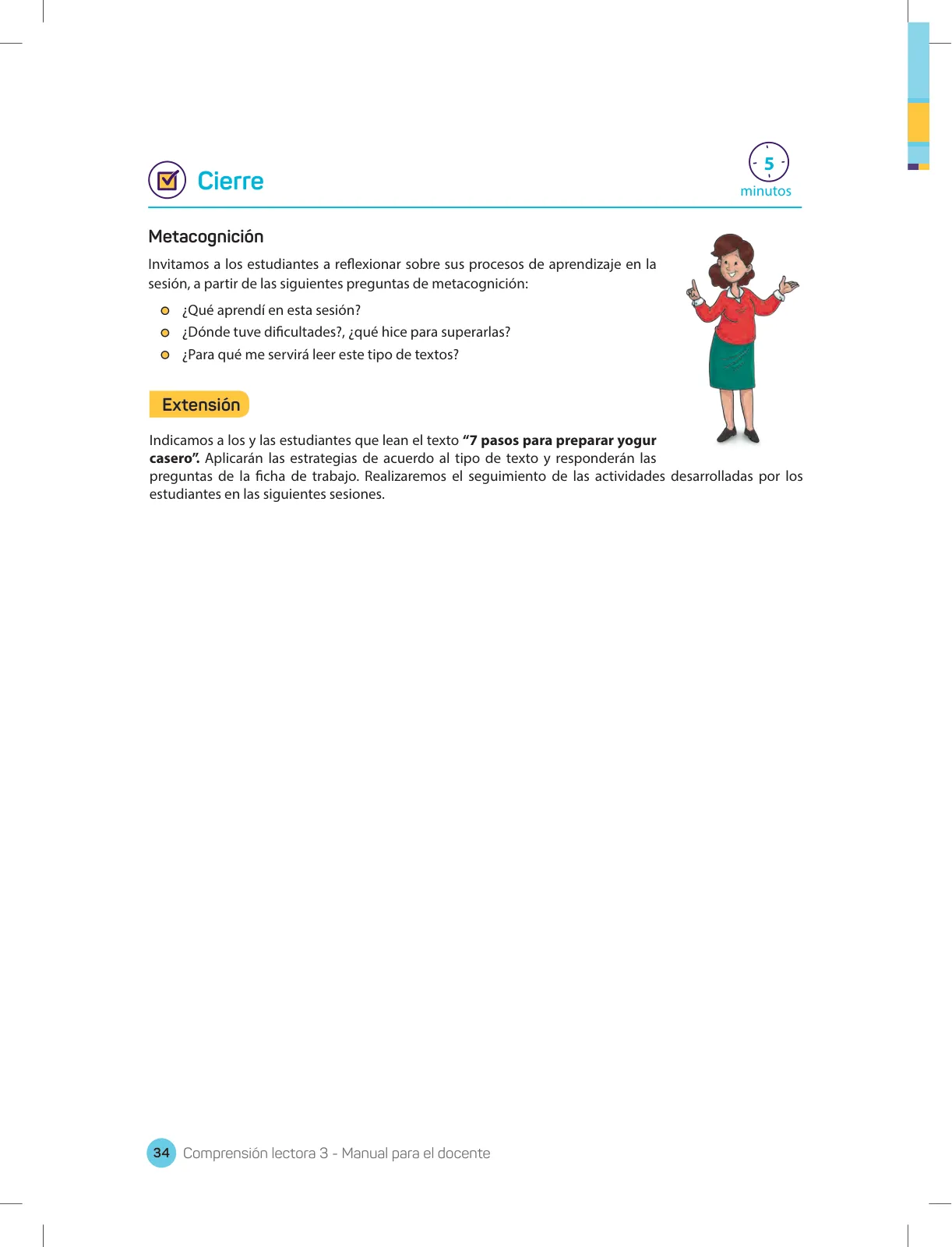 Miniatura página 36 de Comprensión lectora 3 : manual para el docente de tercer grado de Secundaria · 2017