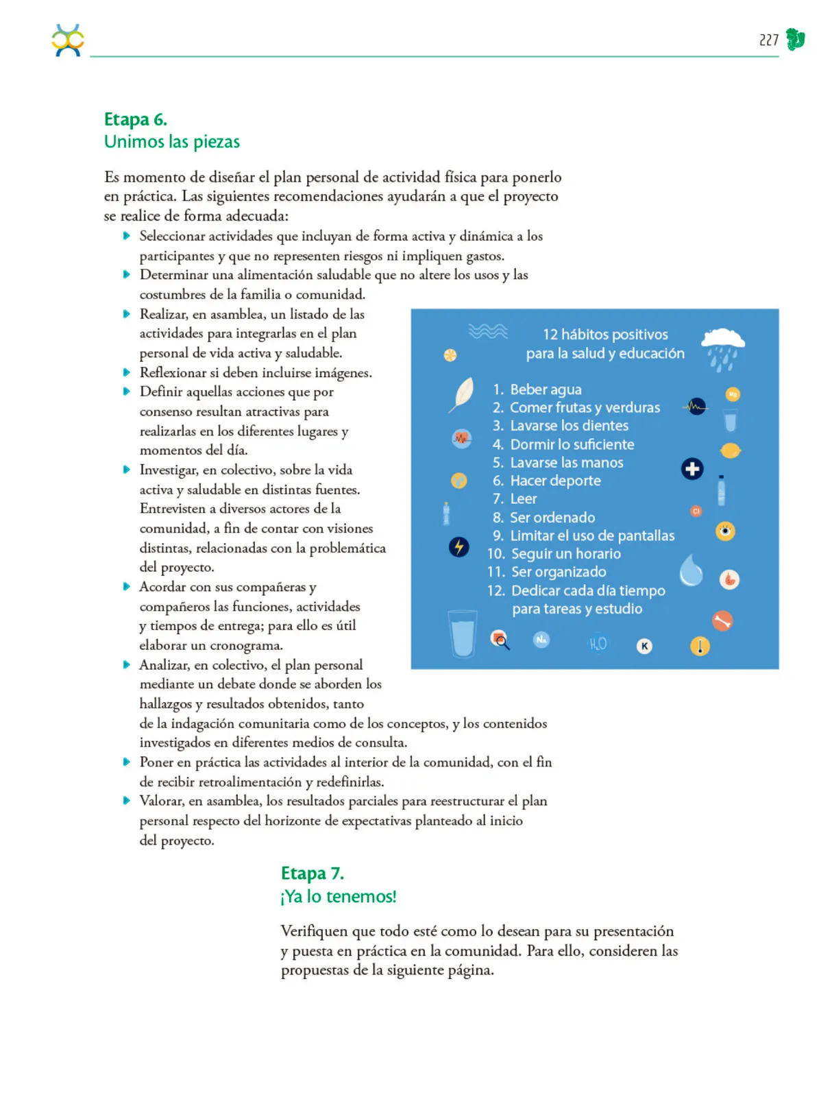 Página 228 de Colección Ximhai. Nuestro libro de Proyectos. Tomo III. Libro de Educación Telesecundaria Grado 1° Ciclo Escolar 2025 - 2026