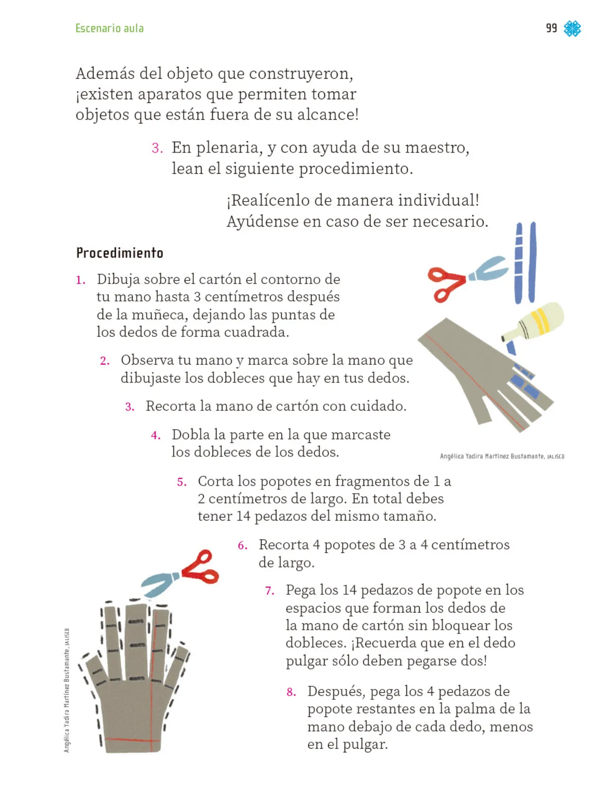 Página 100 de Proyectos de Aula. Libro de Educación Primaria Grado 1° Ciclo Escolar 2025 - 2026