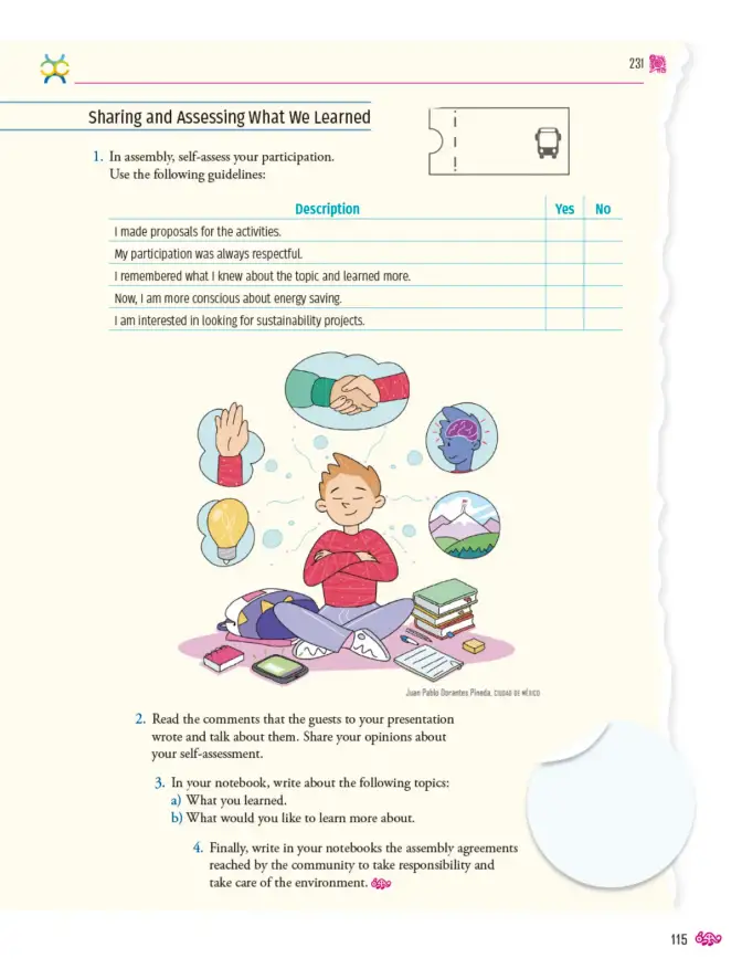 Página 116 de Uérakua anapu uantakua. Projects and Readings. Libro de Educación Telesecundaria Grado 3° Ciclo Escolar 2025 - 2026