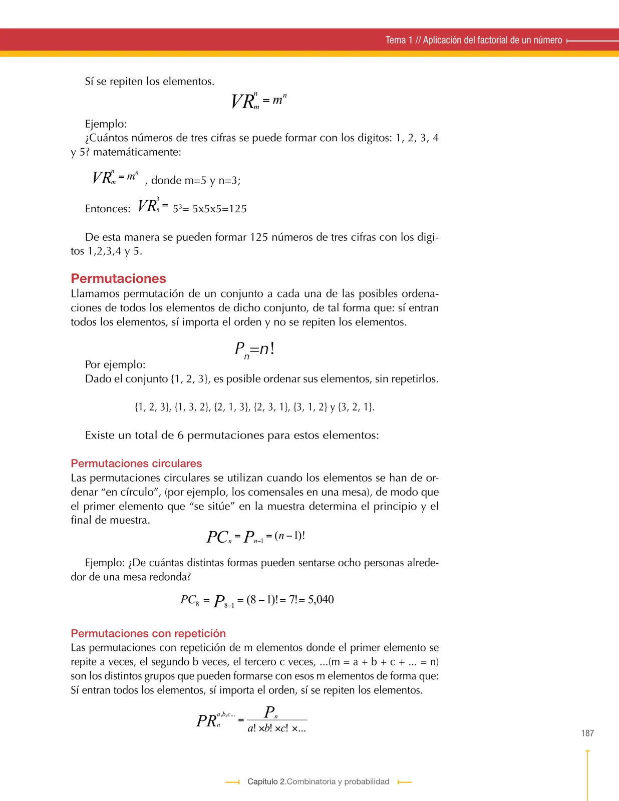Miniatura página 187 de Matematica 9° · Secundaria Activa