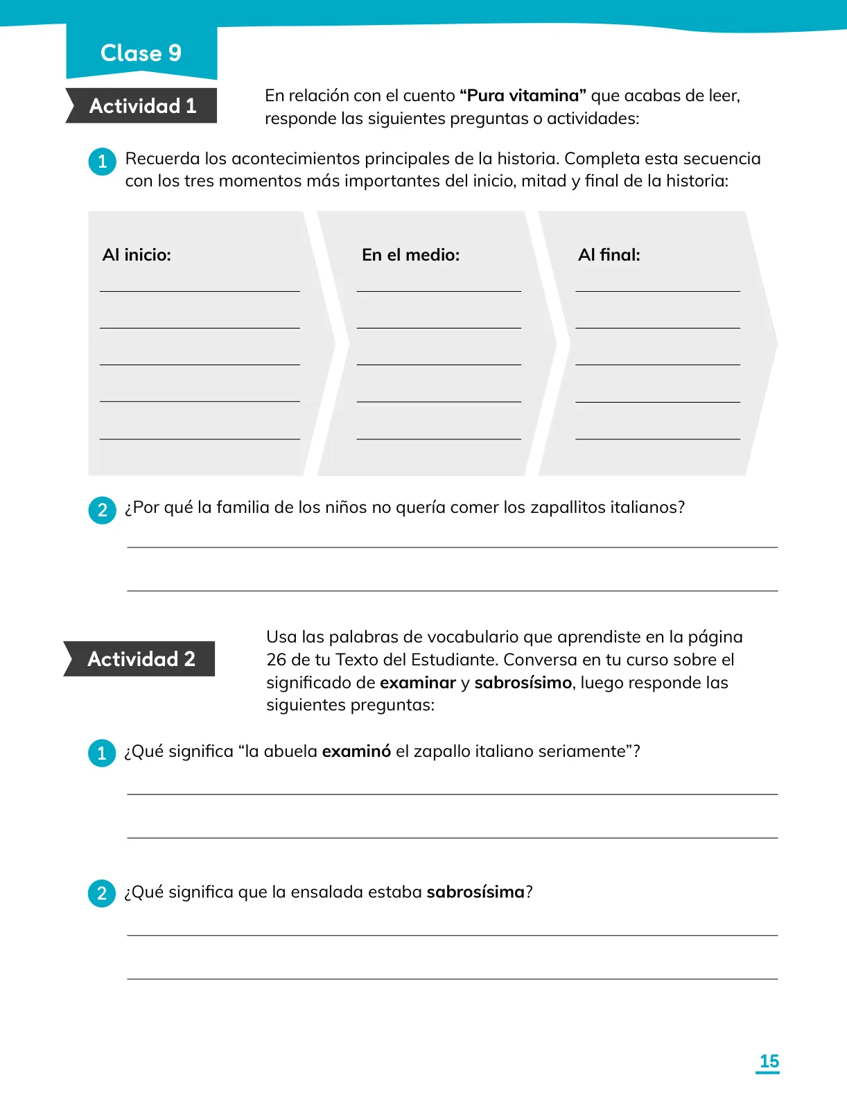 Miniatura página 17 de Lenguaje y Comunicación – Tercero Básico | Texto del Estudiante MINEDUC – Descargar PDF · 2024