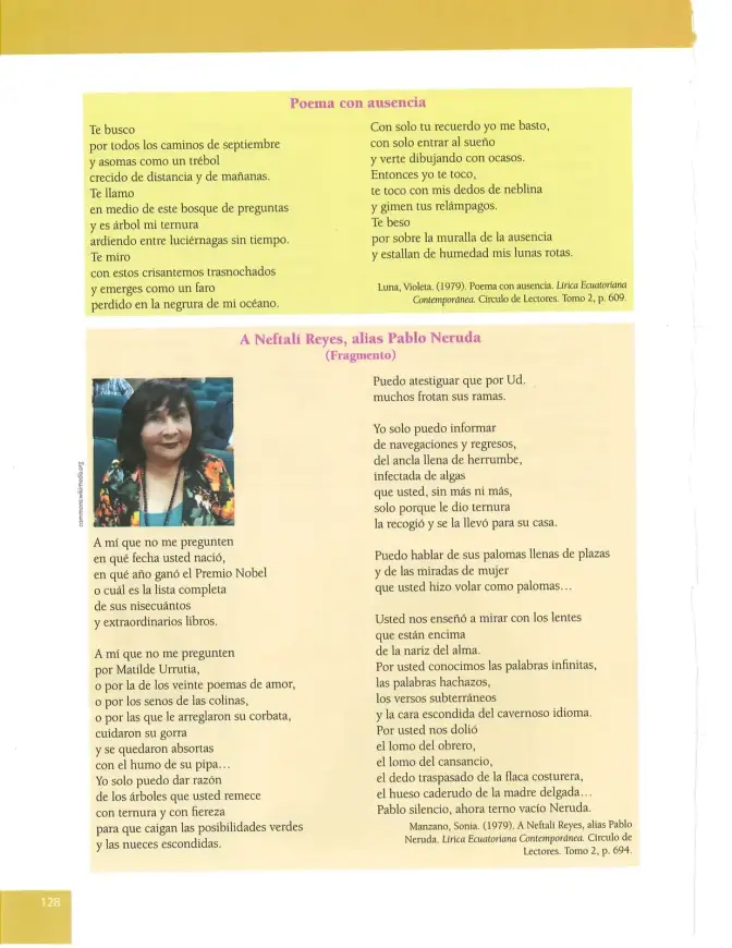 Página 128 de Lengua Y Literatura 10° · Egb 10 Lengua Y Literatura 2025 · 2025