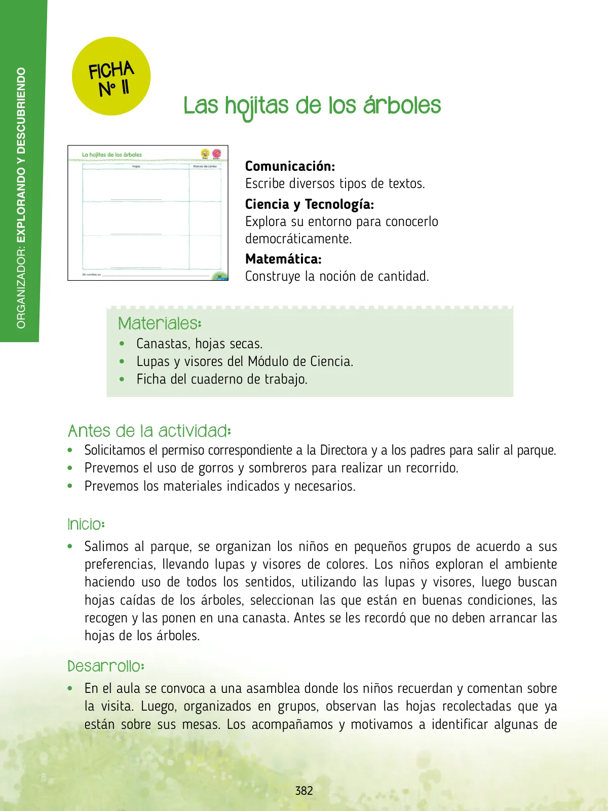 Página 384 de Agenda pedagógica 2017-2018 para docentes de II Ciclo de Instituciones de nivel de Educación Inicial · 2017