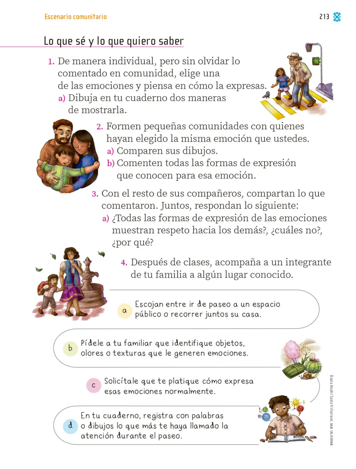 Miniatura página 214 de Proyectos Comunitarios.   Libro de Educación Primaria Grado 1°  Ciclo Escolar 2025 - 2026