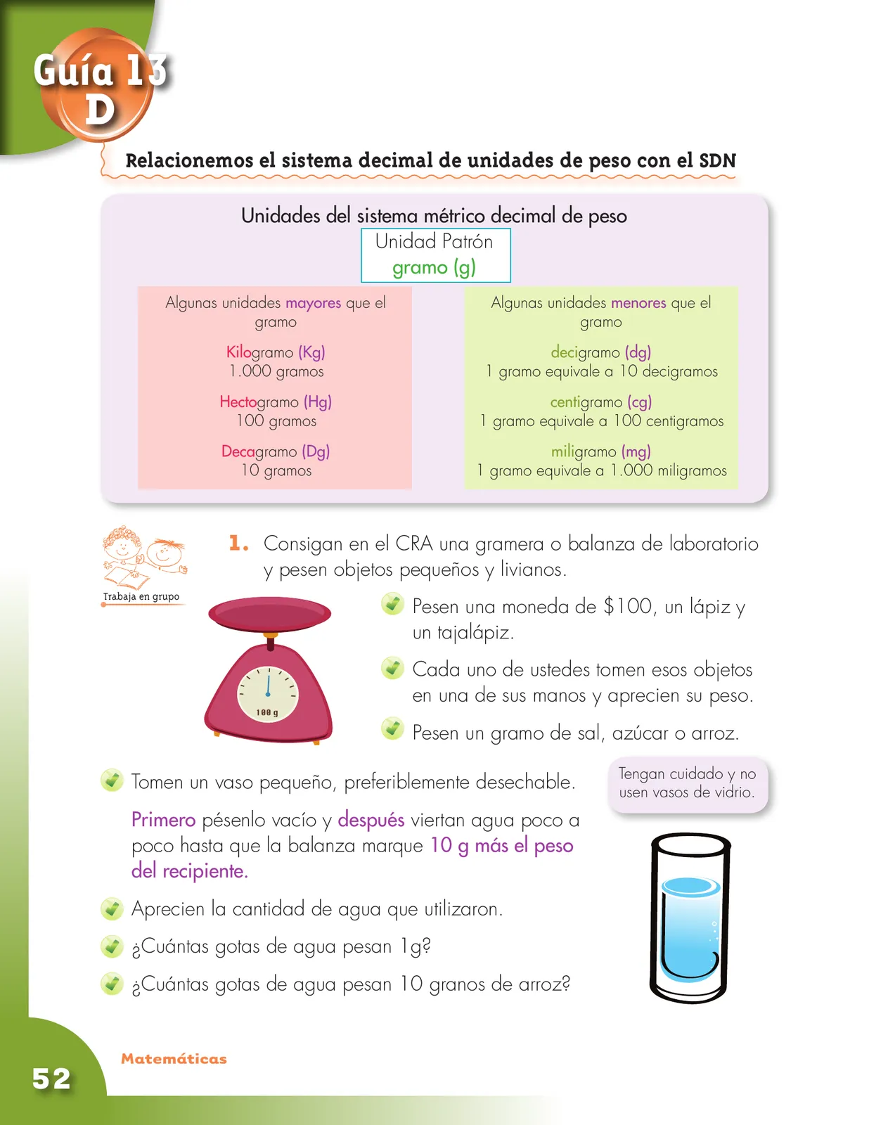 Página 52 de Matematica 3° · Cartilla 02