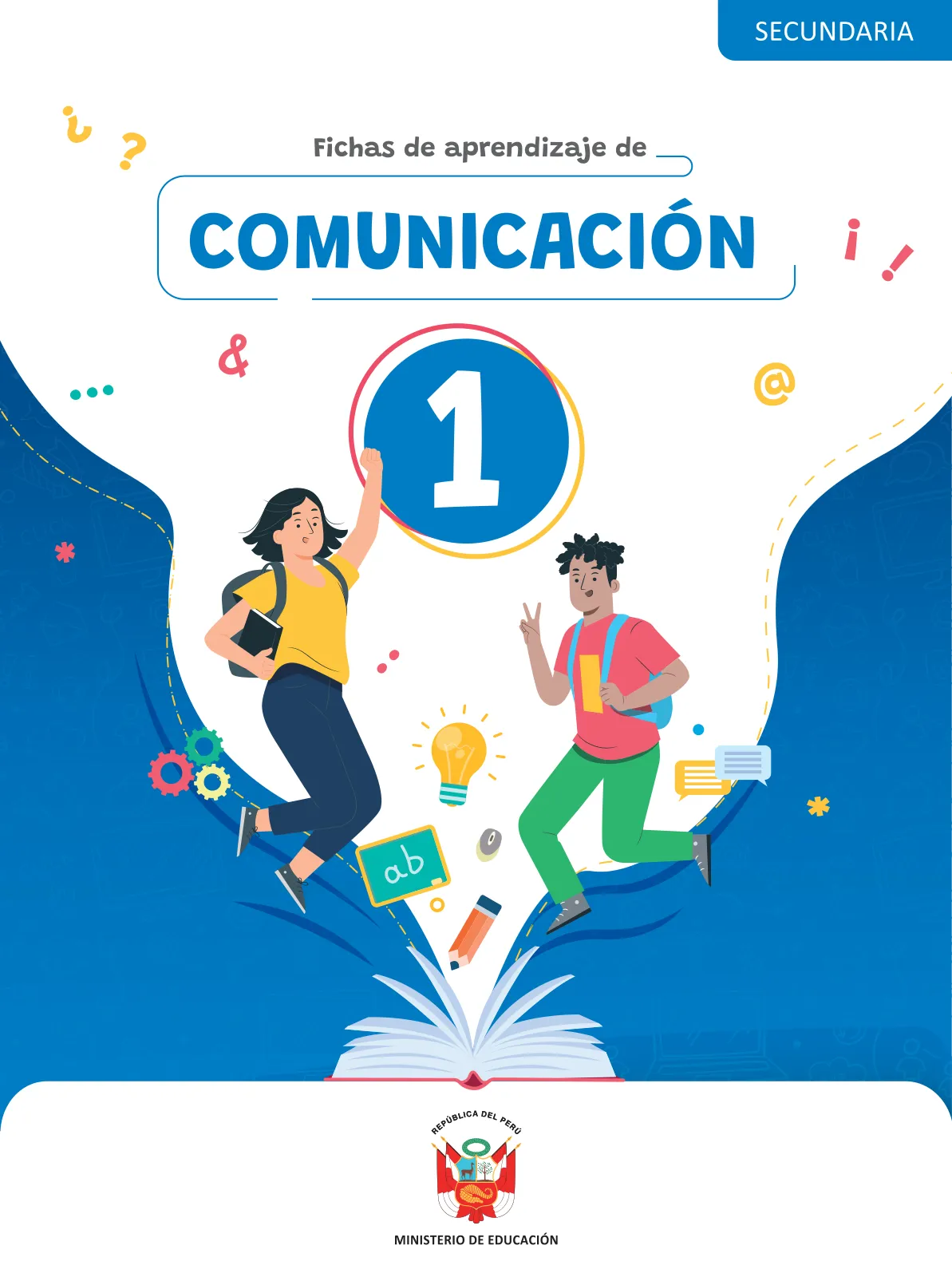 Página 1 de Fichas de aprendizaje de Comunicación 1 · 2024