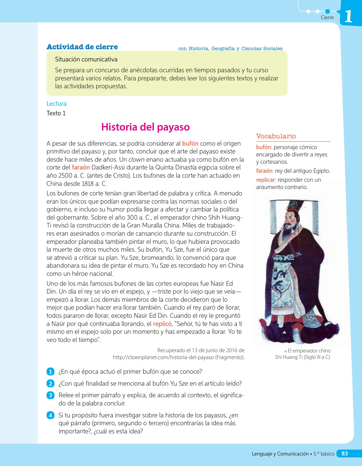 Página 146 de Lenguaje y Comunicación – Quinto Básico | Texto del Estudiante MINEDUC – Descargar PDF · 2024