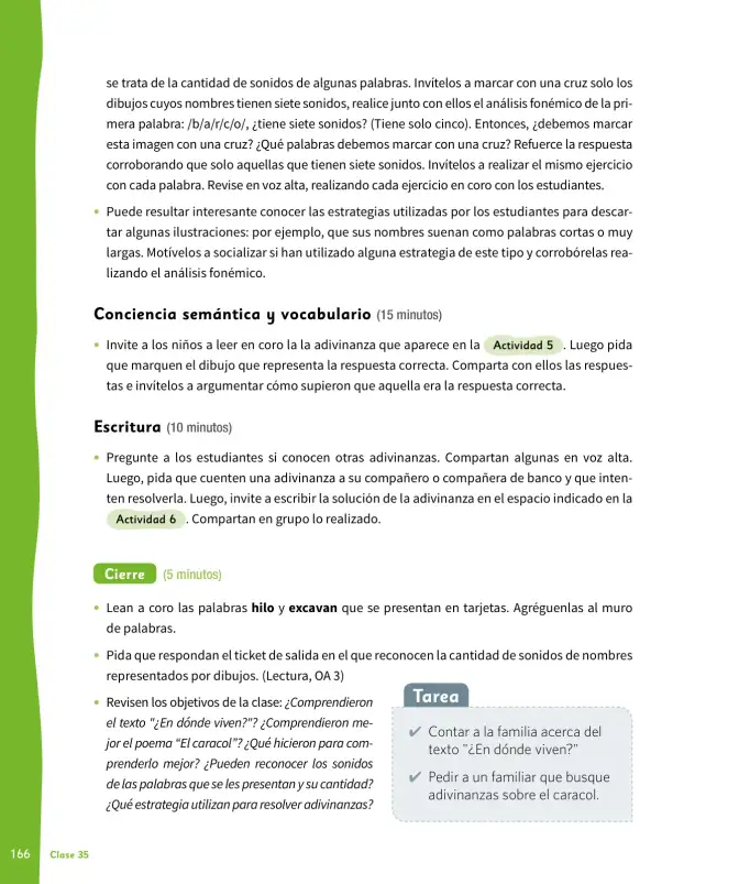 Página 167 de Lenguaje y Comunicación – Primero Básico | Texto del Estudiante MINEDUC – Descargar PDF · 2024