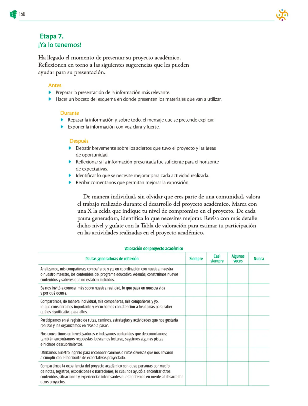 Miniatura página 151 de Colección Sk´asolil. Nuestro libro de Proyectos.  Tomo II.  Libro de Educación Telesecundaria Grado 2°  Ciclo Escolar 2025 - 2026