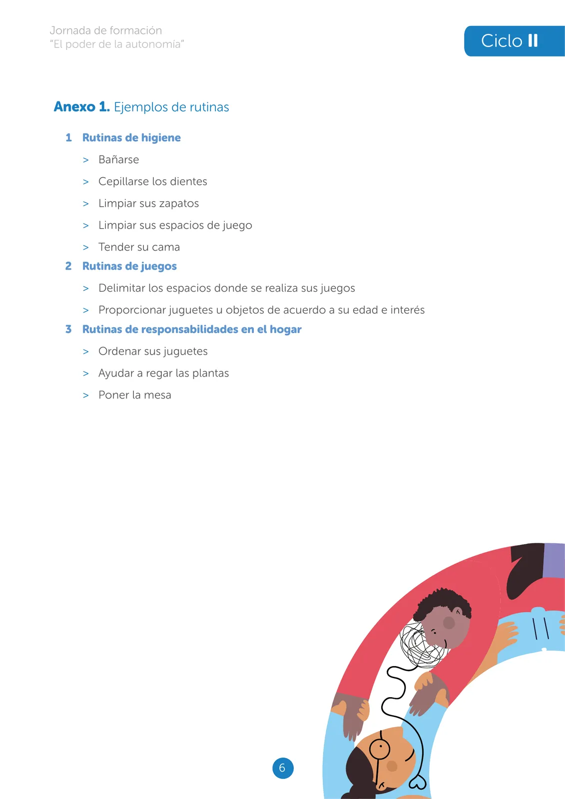 Miniatura página 6 de Jornada de formación “El poder de la autonomía” : ciclo II · 2025