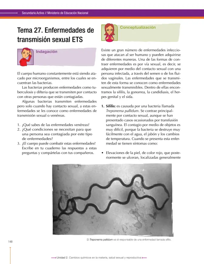 Página 148 de Ciencias Naturales 8° · Secundaria Activa
