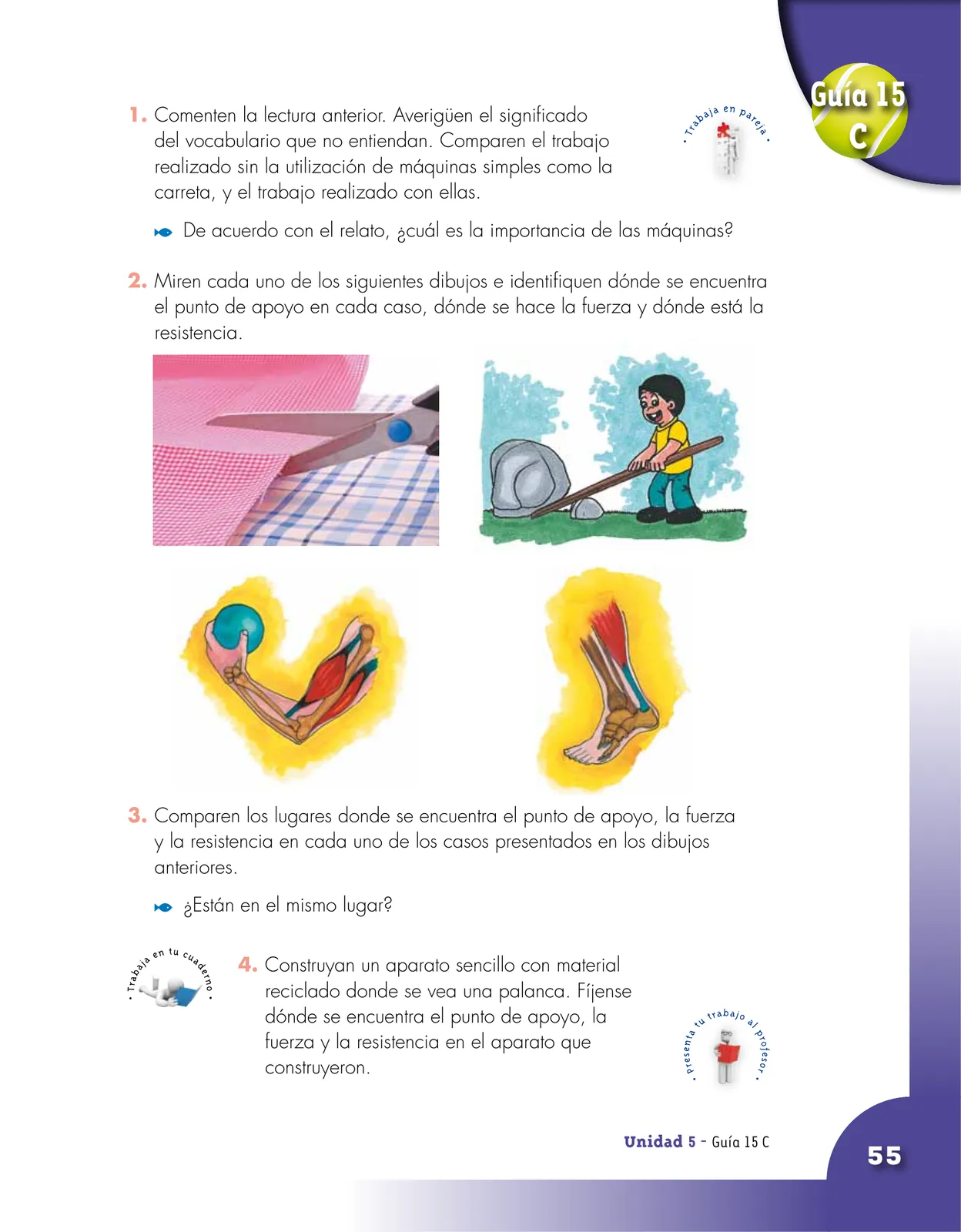 Página 55 de Ciencias Naturales 4° · Cartilla 02
