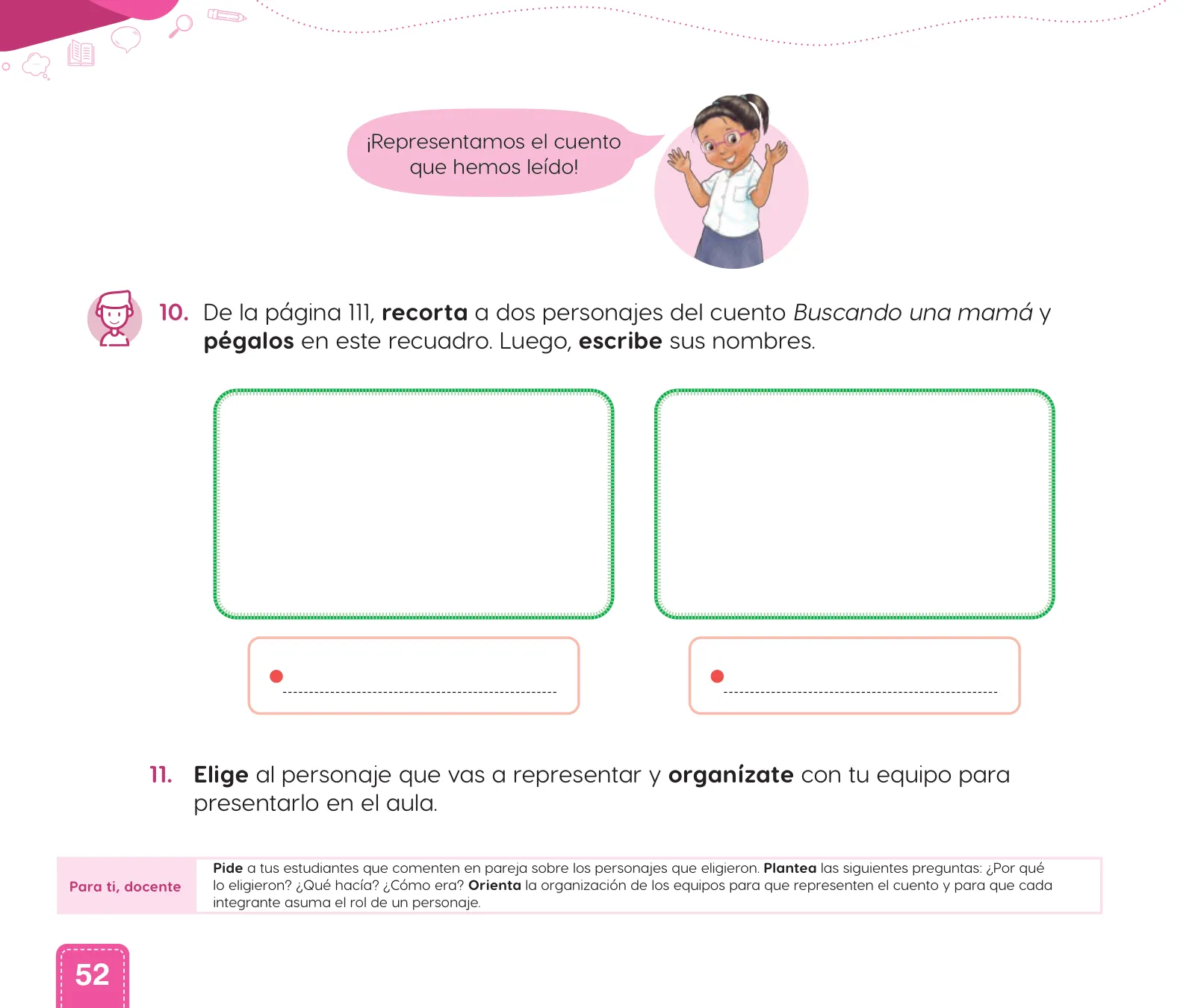 Miniatura página 54 de Cuadernillo de Comunicación 1, primer grado de Primaria · 2023