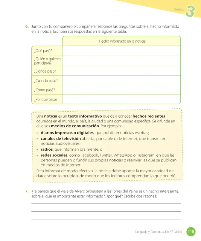 Página 277 de Lenguaje y Comunicación – Cuarto Básico | Texto del Estudiante MINEDUC – Descargar PDF · 2024