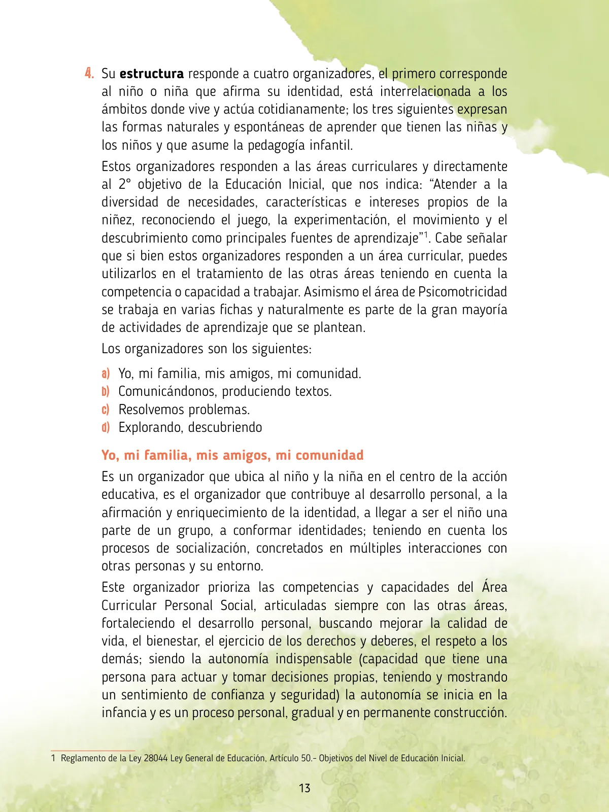 Página 15 de Agenda pedagógica 2017-2018 para docentes de II Ciclo de Instituciones de nivel de Educación Inicial · 2017