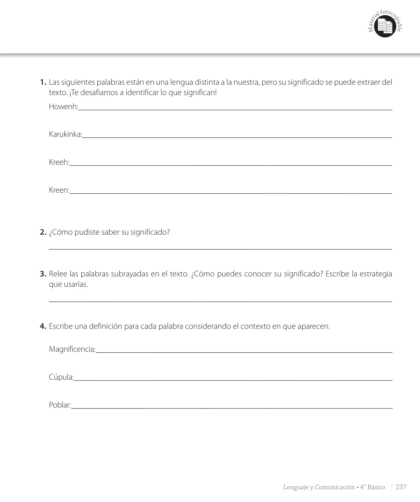 Miniatura página 63 de Lenguaje y Comunicación – Cuarto Básico | Texto del Estudiante MINEDUC – Descargar PDF · 2024