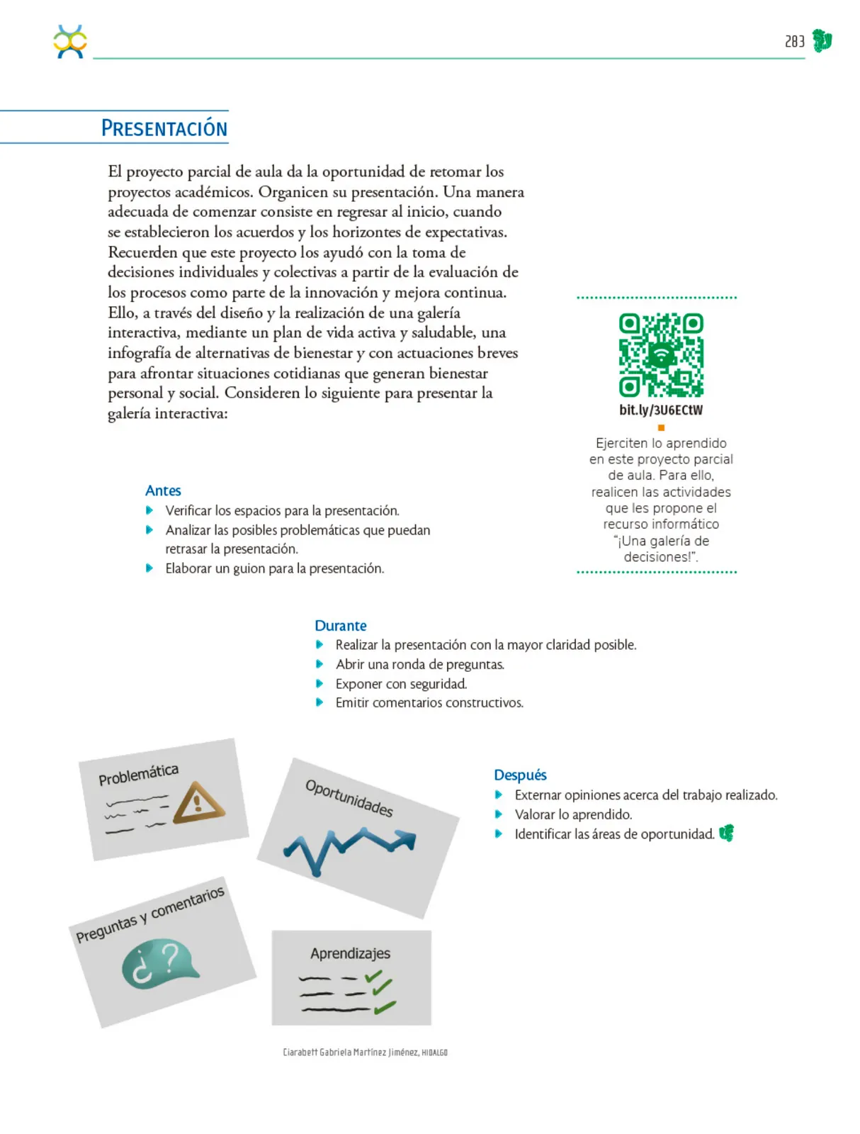 Página 284 de Colección Nanahuatzin. Nuestro libro de Proyectos. Tomo I.   Libro de Educación Telesecundaria Grado 3°  Ciclo Escolar 2025 - 2026