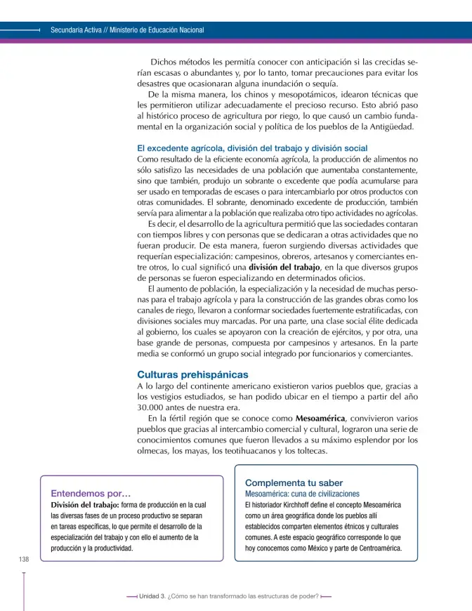 Página 138 de Ciencias Sociales 6° · Secundaria Activa