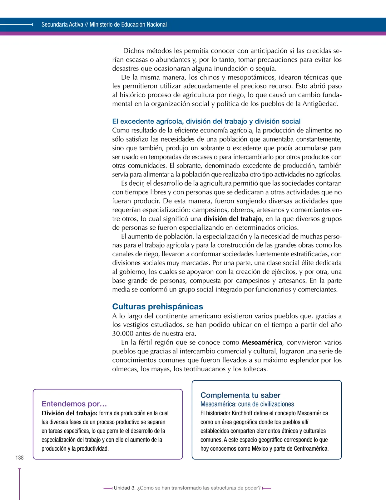 Miniatura página 138 de Ciencias Sociales 6° · Secundaria Activa