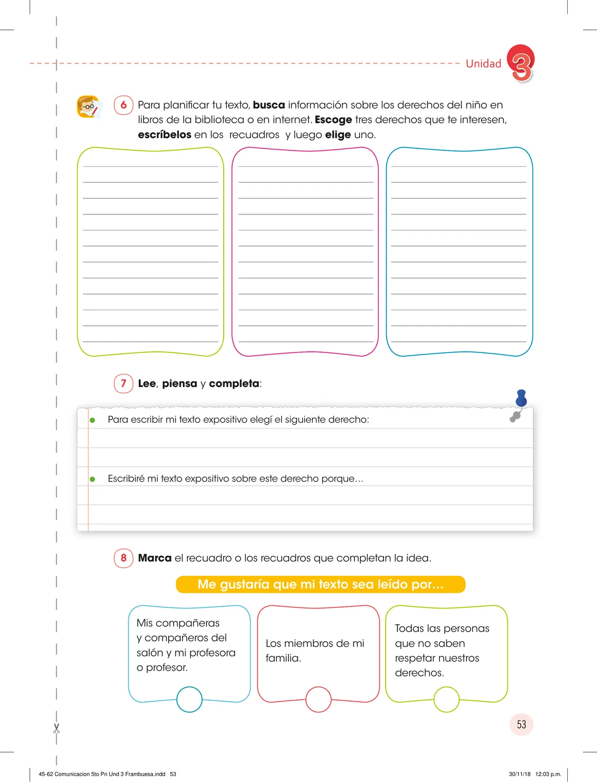 Página 55 de Comunicación : cuadernillo de trabajo 5 · 2018