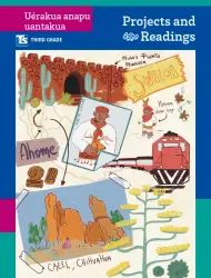Portada de Uérakua anapu uantakua. Projects and Readings.  Libro de Educación Telesecundaria Grado 3°  Ciclo Escolar 2025 - 2026
