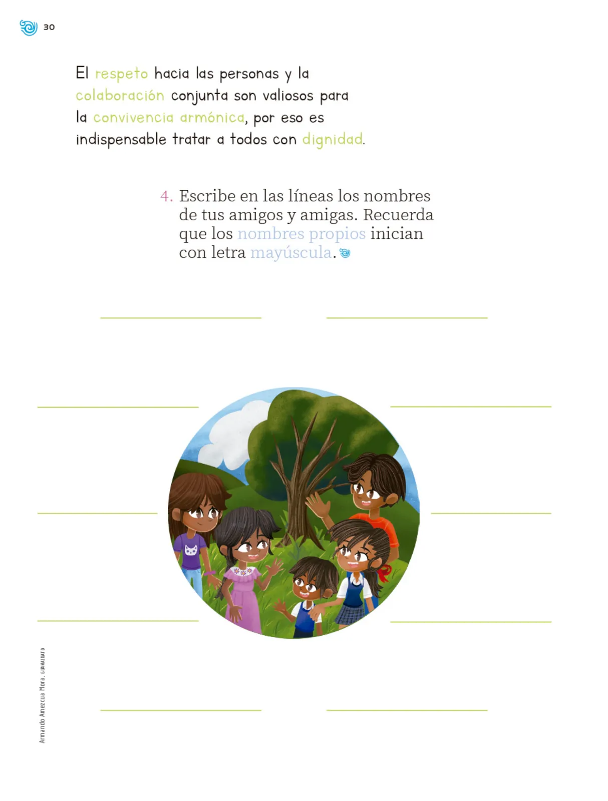 Página 31 de Múltiples lenguajes. Trazos y palabras. Libro de Educación Primaria Grado 1° Ciclo Escolar 2025 - 2026