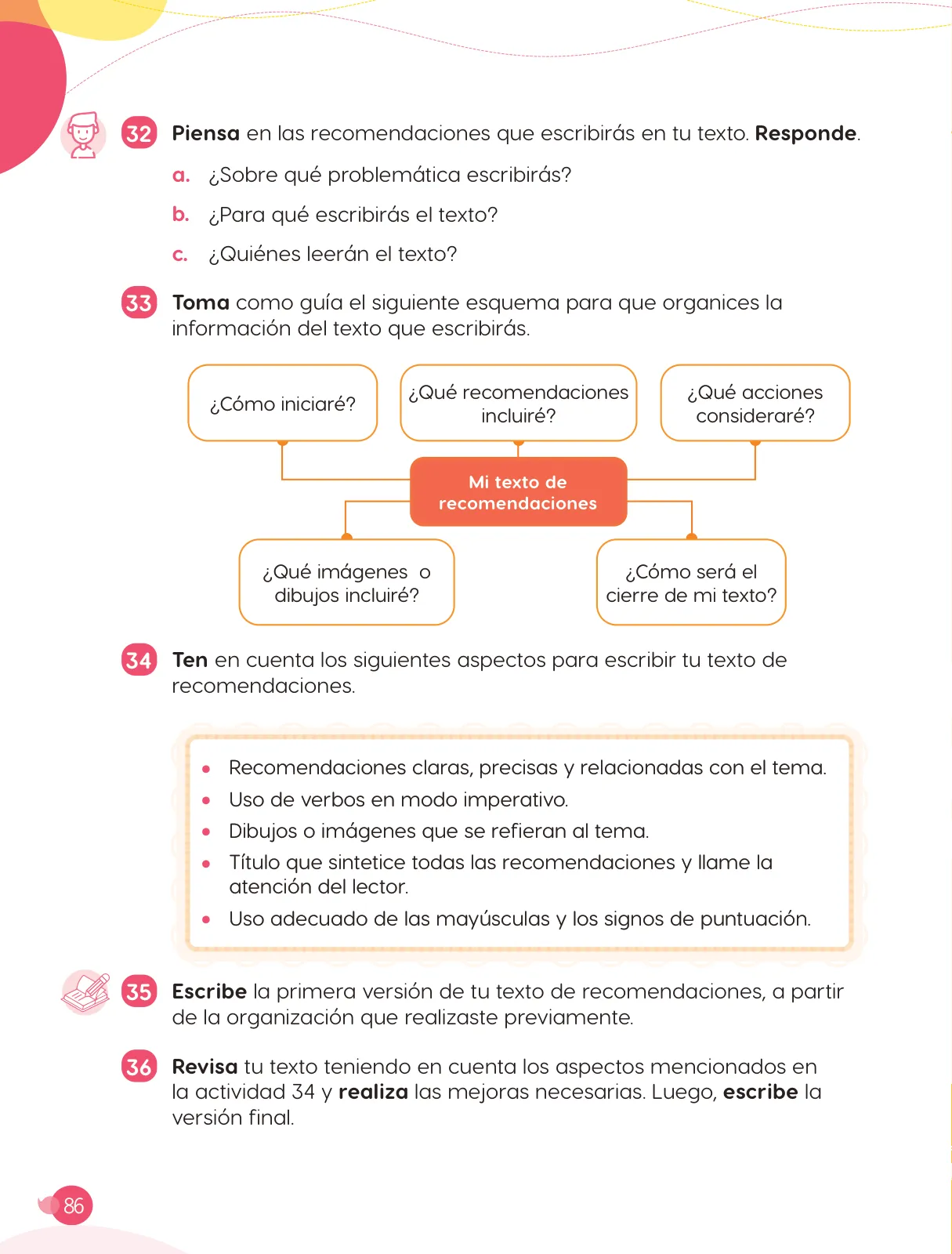 Página 88 de Cuadernillo de Comunicación 4. Cuarto grado de Primaria · 2024