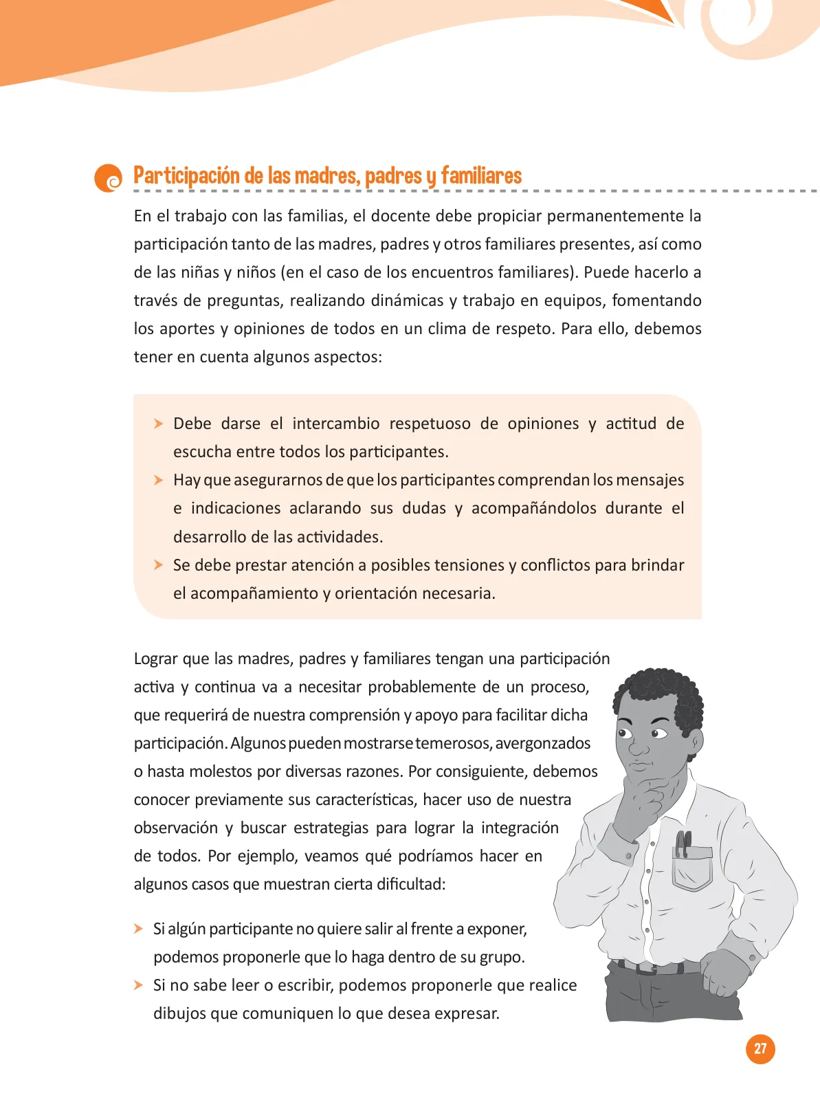 Miniatura página 29 de Guía para el trabajo docente con las familias del ciclo IV de Primaria · 2016