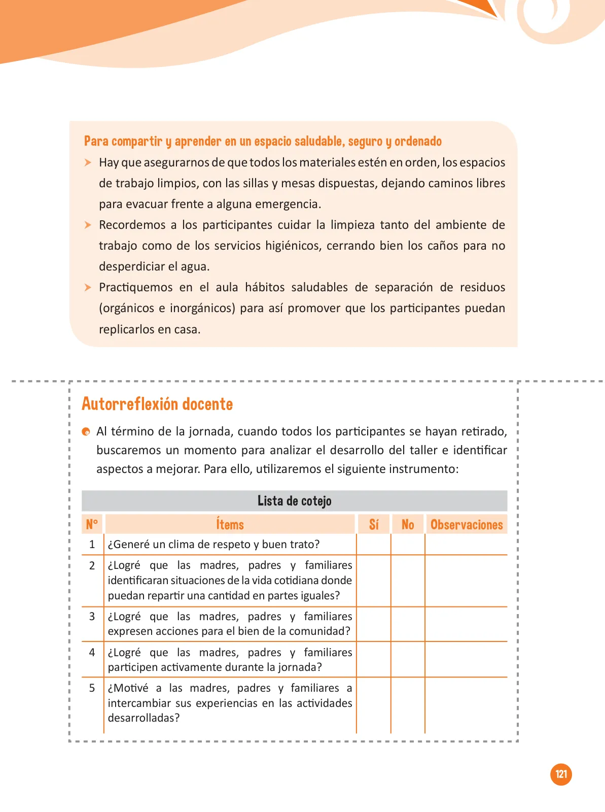 Miniatura página 123 de Guía para el trabajo docente con las familias del ciclo IV de Primaria · 2016